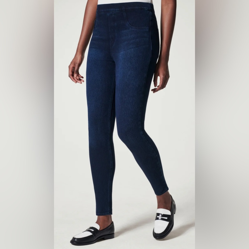Spanx Dark Blue Jeggings, Size XL